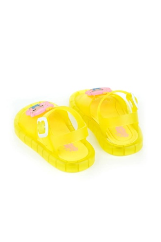 Gezer Kız Çoçuk Yazlık Işıklı Şeffaf Sandalet Sarı