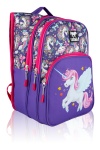 Lugmo Unicorn 3 Lü İlkokul Çanta Seti  Kız Çocuk Çantası Astarlı Pedli Mor