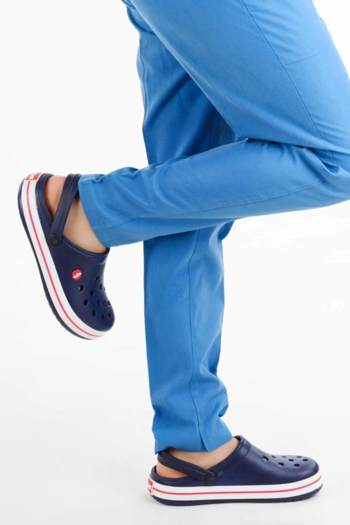Akınal Bella Lacivert Unisex Sabo Terlik Hastane Terliği Lacivert-Beyaz