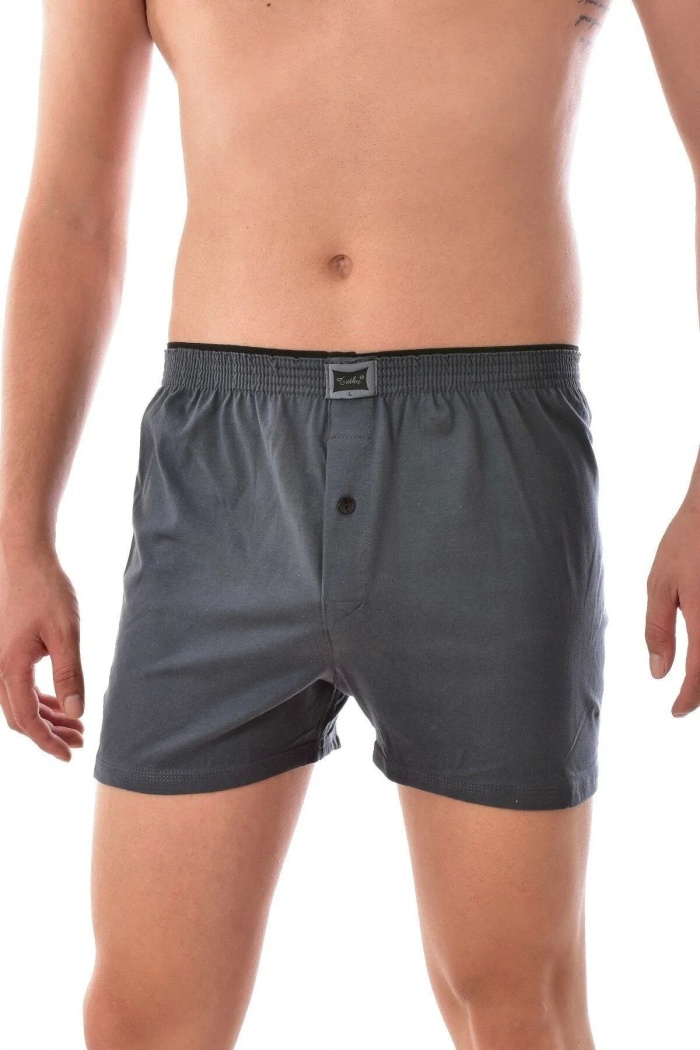 Tutku Erkek Penye Havlu Bel Boxer Füme