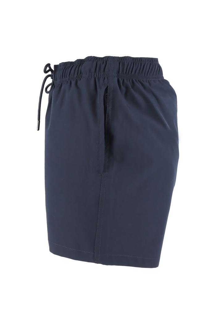 Erkek Deniz Şortu Cepli Pamuklu Polyester Su Yitici Özellik Tahriş Etmeyen Astar Lacivert BS-224