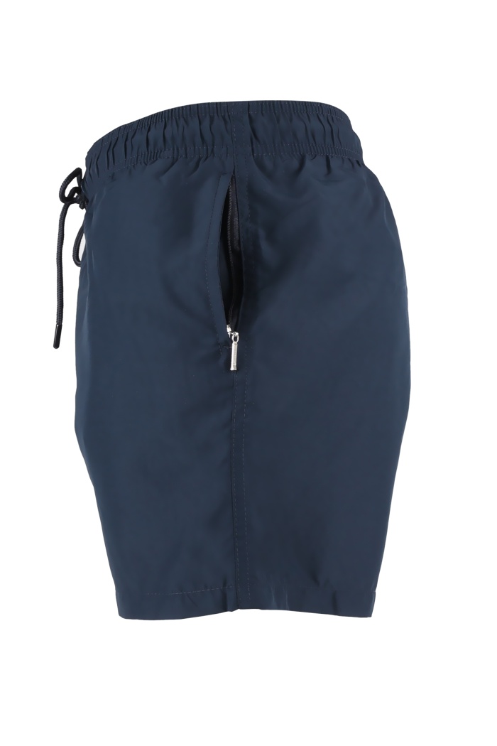 Erkek Deniz Şortu 3 Cepli Pamuklu Polyester Su Yitici Tahriş Etmeyen Astar Lacivert