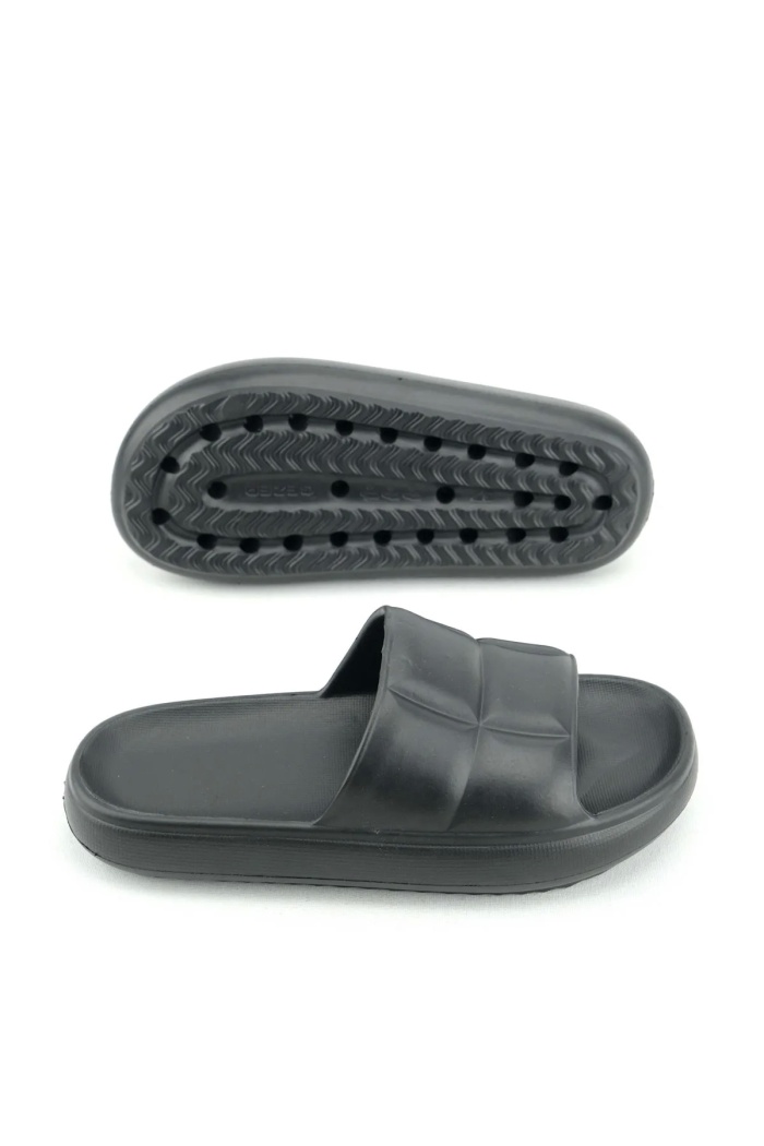 Kareli Yumuşak Tabanlı Unisex Slide Bahçe Plaj Havuz Deniz Yazlık Günlük Terlik