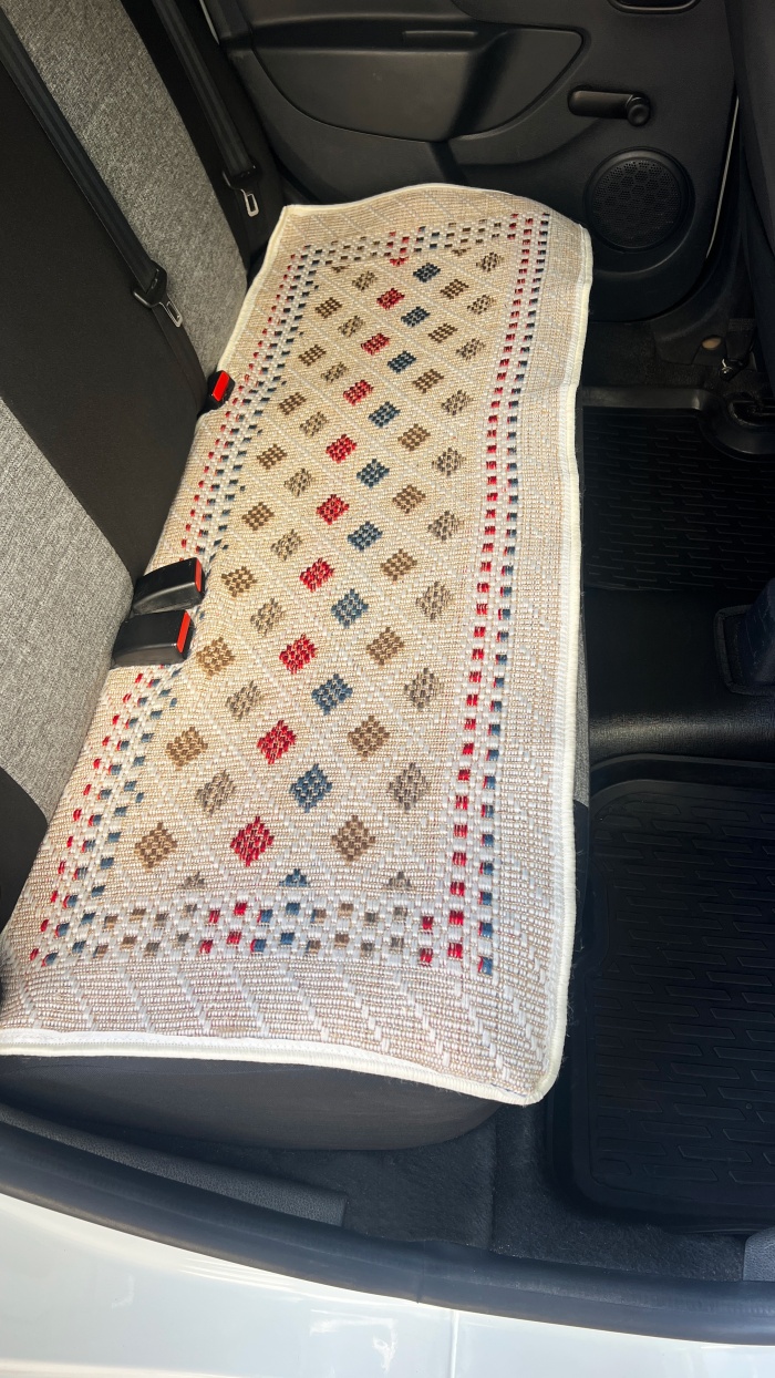 Oto Kilim 3 Parça Set Terletmez Jüt İplik Universal Minder