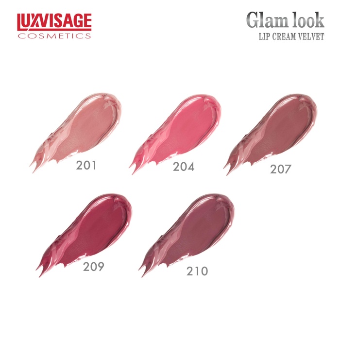 Luxvisage Ruj Glossy Liquid Lipstick Glam Look with Vitamin E (Color 204, Casablanca)