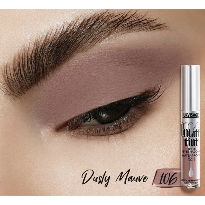 Sıvı Far Matt Tint Waterproof Matte Liquid Eyeshadows Nude 106 Dusty Mauve
