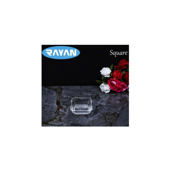 Square Tekli Kare Cam Kahvaltılık Kase