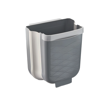 GRİ KATLANABİLİR MUTFAK ÇÖP KOVASI 6LT