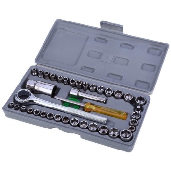 40 PARÇA  LOKMA TAKIMI PLASTİK KUTULU COMBINATION SOCKET WRENCH SET