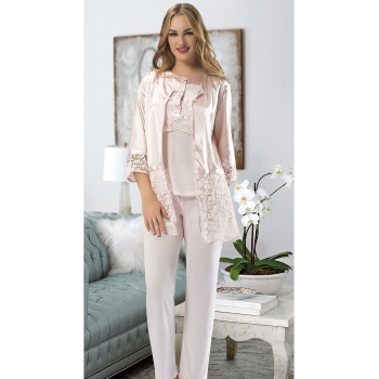 Pudra Penye Pijama Takımı
