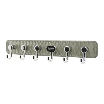 DELUX ASKI MİKA KRİSTAL PLASTİK TABANLI  6 KOLLU= TAK ÇIKAR  YAPIŞKANLI MONTAJ 6X42CM