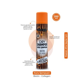 Kuru Şampuan Biotin Collagen 200 ML - Rastalı Saçlar