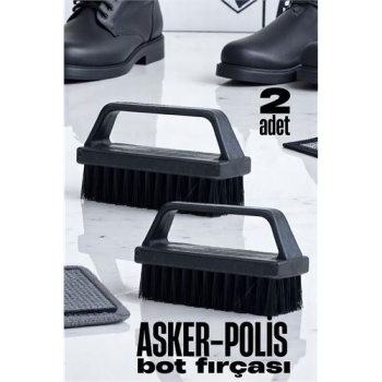 Sert Kıllı Asker-Polis Bot Fırçası - Leke Çıkarıcı Elbise Fırçası 2 ADET