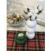 2Li Vazo Ve Tealight Mumluk Obje YEŞİL-BEYAZ Bubble