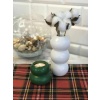 2Li Vazo Ve Tealight Mumluk Obje YEŞİL-BEYAZ Bubble
