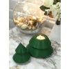 Tealight Mumluk Obje Biblo 2 Parça Yeşil Yılbaşı PS3971