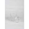 Kristal Desen Noktalı Şekerlik İşleme Kapaklı Çay Sunum 8 x 8 cm