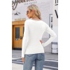 Beyaz Uzun Kollu Trend Bluz
