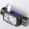 PS-200 XHP50+ 2*XPE+2* LED 180 Derece Ayarlanabilir Mıknatıslı Sensörlü Su Geçirmez Kafa Lambası