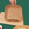 100 Adet Air Fryer Pişirme Kağıdı Tek Kullanımlık  Gıda Yağlı Kağıdı Kare Tabak Model 