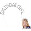 Gümüş Kristal Taşlı Birthday Girl Doğum Günü Tacı İthal Ürün A Kalite 17x16 cm