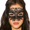 Siyah Renk Dantel Kesim Dantel İşlemeli Balo Parti Maskesi 4 No