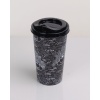 Kahve Bardağı - Kapaklı Desenli 650ML