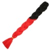 Afrika Örgülük Sentetik Ombreli Saç 100 Gr. / Siyah / Kırmızı
