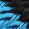 Afrika Örgülük Sentetik Ombreli Saç 100 Gr. / Siyah / Turkuaz Mavi