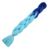 Afrika Örgülük Sentetik Ombreli Saç 100 Gr. / Koyu Mavi / Açık Mavi