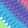 Afrika Örgülük Ombreli Sentetik Saç 100 Gr. / Pembe / Mor / Açık Mavi / Neon Sarı