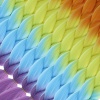 Afrika Örgülük Ombreli Sentetik Saç 100 Gr. / Turuncu / Sarı / Açık Mavi / Mor