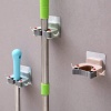 3 Adet Askılı Yapışkanlı Sap Tutucu Banyo Düzenleyici Askı  Mop Paspas Fırça Sapı Tutucu