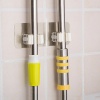 3 Adet Gold  Kelebek Yapışkanlı Mop Fırça Sap Tutucu Kepçe Kaşık Organizer Banyo Mutfak Düzenleyici