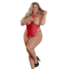 Fantezi Kırmızı Özel Bölgeleri Açık Seksi Tül Babydol