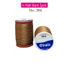 Oyalı 4 Kat Suni İpek İplik İğne Oyası Boncuk İpi Tığ Oyası No:584