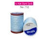 Oyalı 4 Kat Suni İpek İplik İğne Oyası Boncuk İpi Tığ Oyası No:712