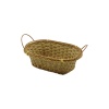 OVAL PLASTİK HASIR EKMEK - ÇOK AMAÇLI SEPET KULPLU - METAL İSKELET TABAN:11X18- AĞIZ:18X24.5CM D:8CM (3748)