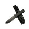 Tiger Tactical HTM 3321 A Siyah Outdoor / Survival Bıçak 27cm - Kauçuk Sap, Kılıflı, Kutulu