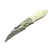 Buck Knives DMS BK-3208 Carves Damascus Kamp Çakı 23 cm - Kılıflı, Kutulu