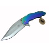 DPX Gear WL 9115 Outdoor Çakı 23 cm - Metal Gökkuşağı Sap, Otomatik, Kılıflı