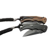 Sog Tighe Fifhter BRT 863ZBR Kahverengi Kamp Çakı 21cm - Yarı Otomatik, İpli