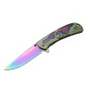 Kartal  Çift Gökkuşağı 20 cm Kamp / Outdoor Çakı 21cm - Yarı Otomatik, Kutulu