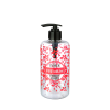 Şeffaf Sıvı Sabunluk Yuvarlak Plastik Pompalı 500 ML