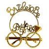 BrideToBeYazılıTaçveBrideToBeYazılıGözlükSetiAltınRenk