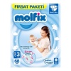 Molfix Bebek Bezi Fırsat Paketi 3 Beden 4-9 Kg 68 Adet