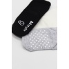 Bistyle Basic Kaymaz Penye Soket Çorap 3Lü BS10106 Siyah Ekru Gri