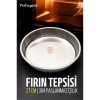 Çelik Fırın Tepsisi 27 cm 304 Paslanmaz Çelik