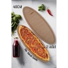 Ahşap Pide Sunum ve Kesim Tahtası 2 adet 40 Cm
