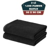 2li Mikrofiber El Yüz Spor Havlusu 50x90 Siyah